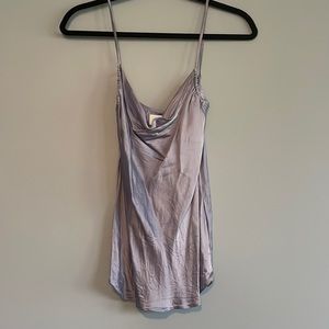 Silk Cowell scup neck top.